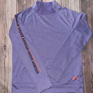 Girls Under Armour Youth XL Loose Coldgear Purple Long Sleeve Pullover